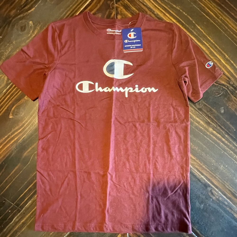 Champion youth maroon tee